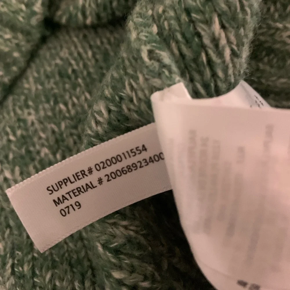 Lauren Ralph Lauren Green Speckled Knit V-Neck Sweater L Equestrian Old Money